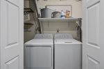 Washer & dryer features 11 deep clean cycles -basement-